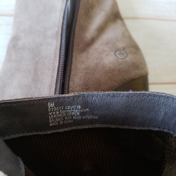 Born Ervine Suede Leather Tassel Ankle Boot Booties Women's Size 9M - Picture 14 of 16